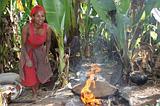 Ethiopia - Preparazione del kotcho pane tradizionale - 08